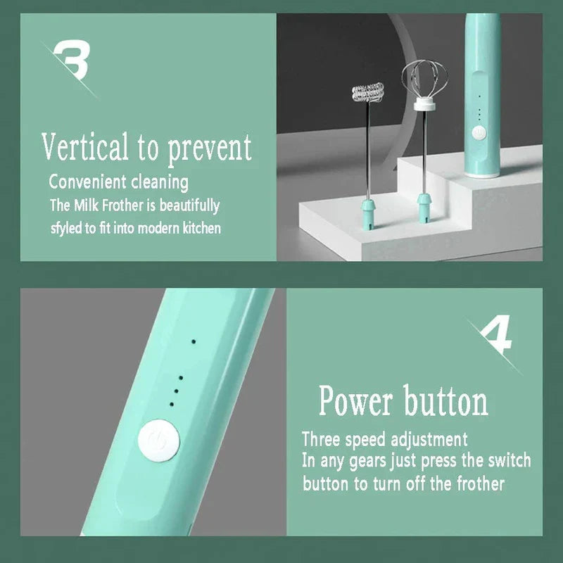 02 Electric Hand Mixer 5 Speed Whisk Tool