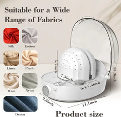 Cap care machine suitable for silk, cotton, linen, plush, wool, nylon, denim fabrics with product dimensions