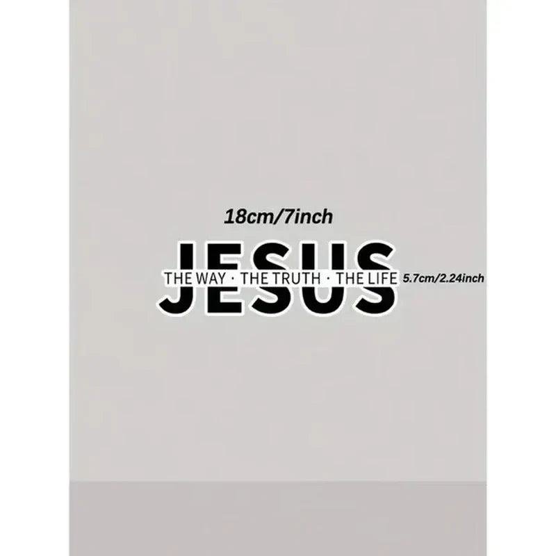 Jesus-The Way The Truth The Life Christian Vinyl Decal Car Sticker