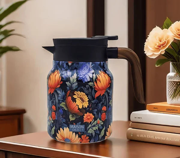 Vintage Floral Pattern Tea Thermos ï¿?Built-In Infuser New HomeGoods