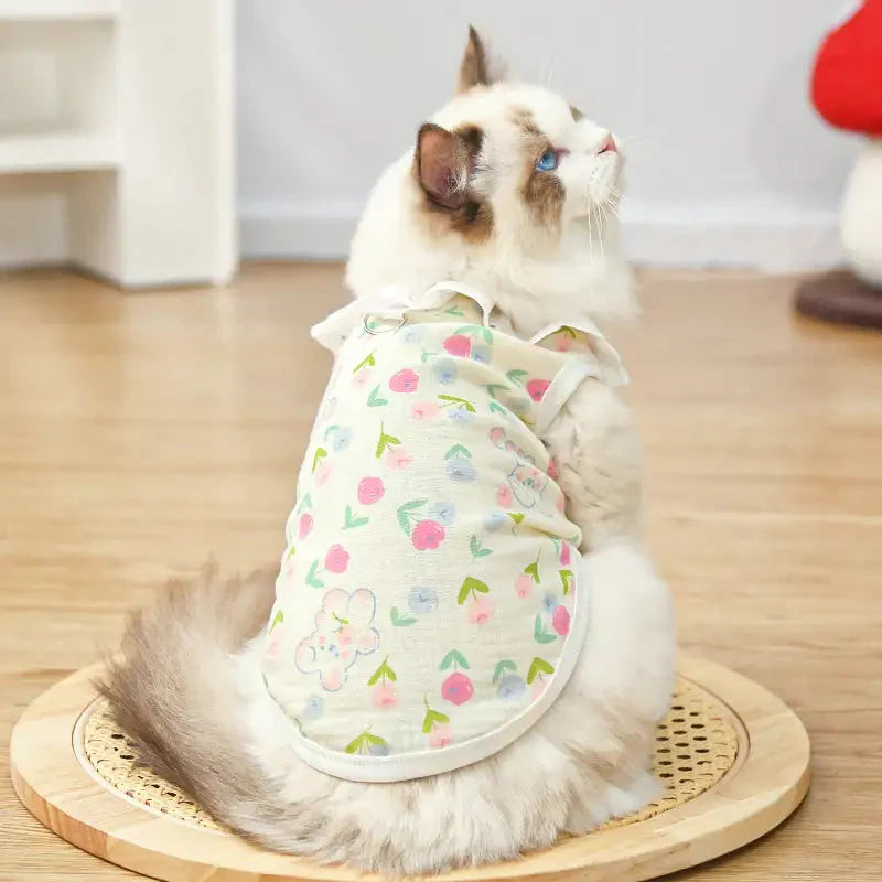 atmungsaktive haustierkleidung - reine Baumwoll-Haustierkleidung für Katzen