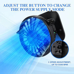 Solar 2 Fans Wide Brim Sun Hat - New HomeGoods