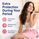 Reusable Leak-Proof Skirt for Kids & Women – Absorbent Protection for Potty Training & Periods