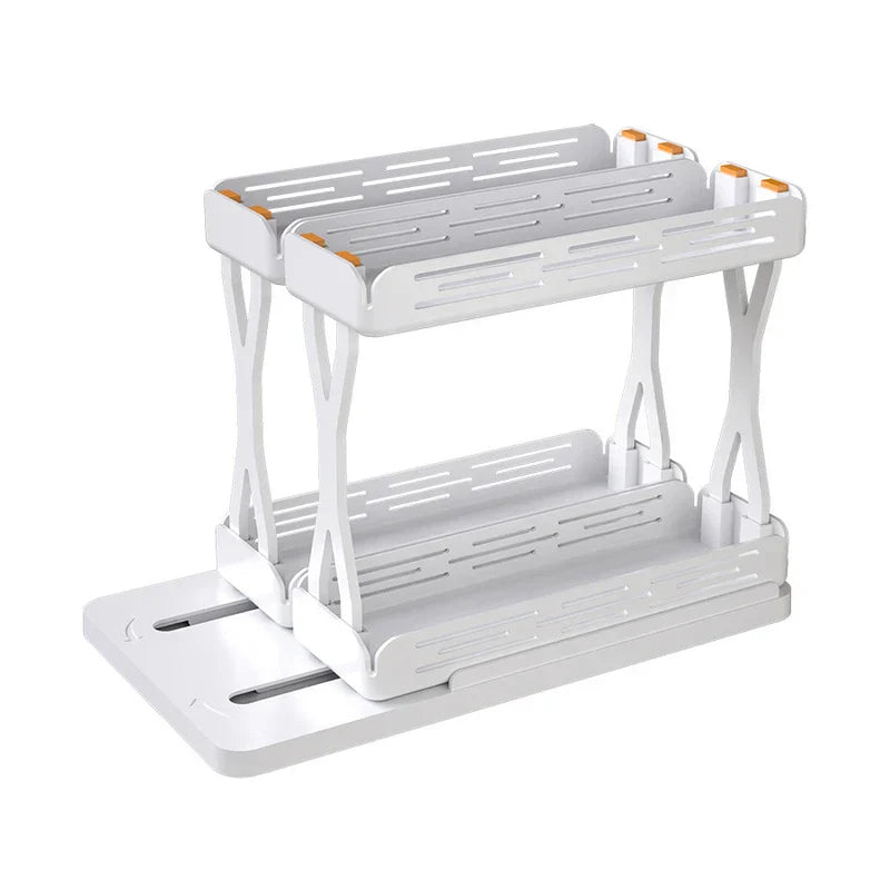 2-Tier Double Layer Storage Shelf Rack