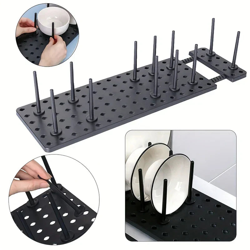 2-Tier Kitchen Dish Drying Rack Drainer Shelf
