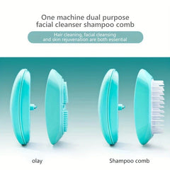 2-In-1 Electric Facial Cleanser Scalp Massager
