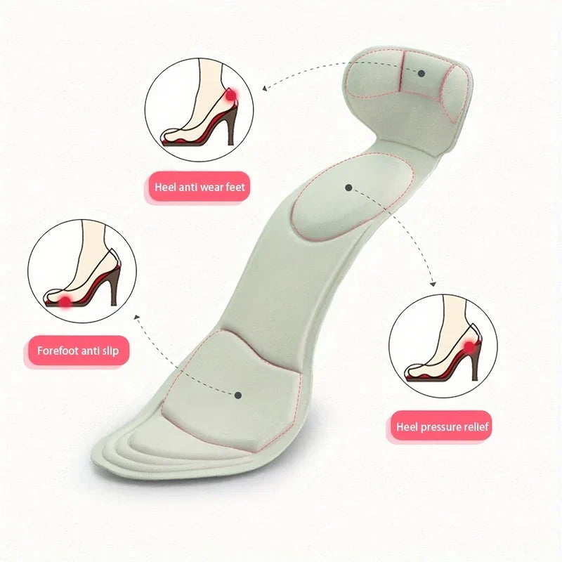 2-in-1 Heel Grips Cushion Inserts for Shoes