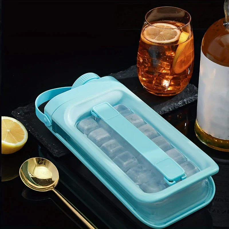 2-in-1 Ice Ball Maker Kettle Bottle Tray