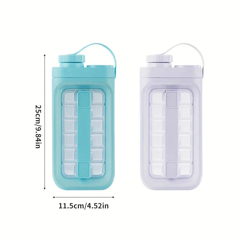 2-in-1 Ice Ball Maker Kettle Bottle Tray