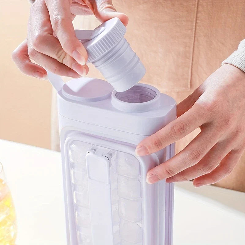 2-in-1 Ice Ball Maker Kettle Bottle Tray