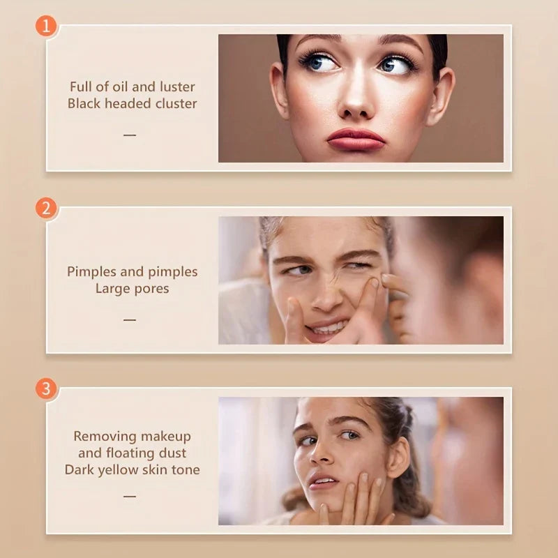 2-in-1 Volcanic Oil Absorbing Roller Brush