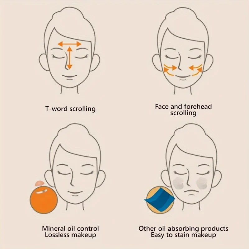 2-in-1 Volcanic Oil Absorbing Roller Brush