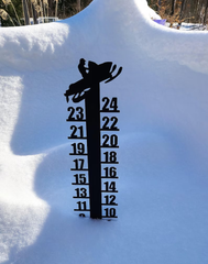 Metal Snow Gauge, Winter Snow Reader
