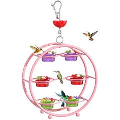 Pinwheel-Shaped Outdoor Hummingbird Feeder