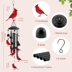 Vintage metal wind chime