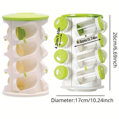 3-Section Rotating Spice Container Shaker