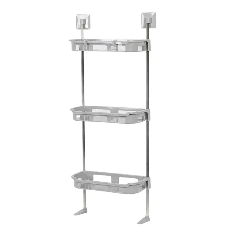 3 tier storage shelf with three open tiers