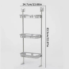 Storage Shelf Rack - 3-tier wall storage shelf with dimension labels: 34.7cm/13.66in width, 83.5cm/32.87in height