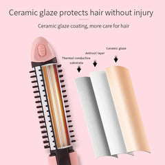 3-In-1 Hair Curler Straightener Wand Set