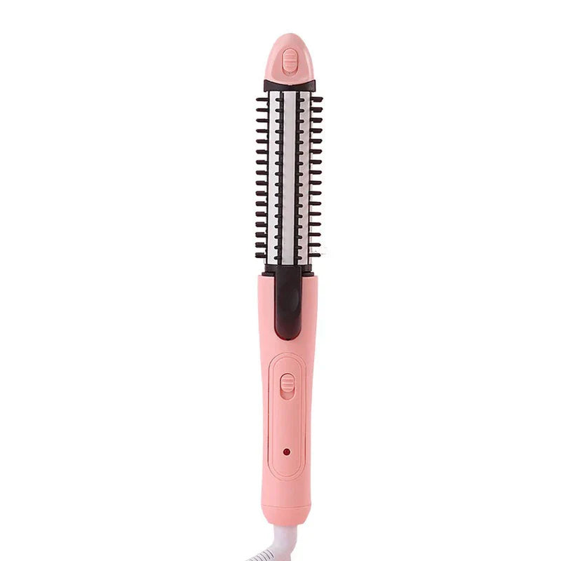 3-in-1 hair styling tool with straightener, curler, and waver functions