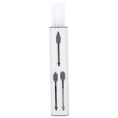 White multi-function keyboard cleaning brush with extended soft bristle head