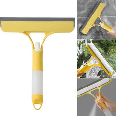 3-In-1 Window Glass Squeegee Scrubber Spray Bottle Cleaner
