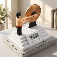 High-Volume Gong-Style Alarm Clock for Heavy Sleepers