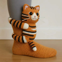 Cozy 3D Knit Animal Socks, Cute & Comfy for You or a Lovely Gift ๐
