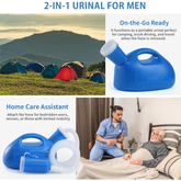 2000ml portable urinal with detachable hose