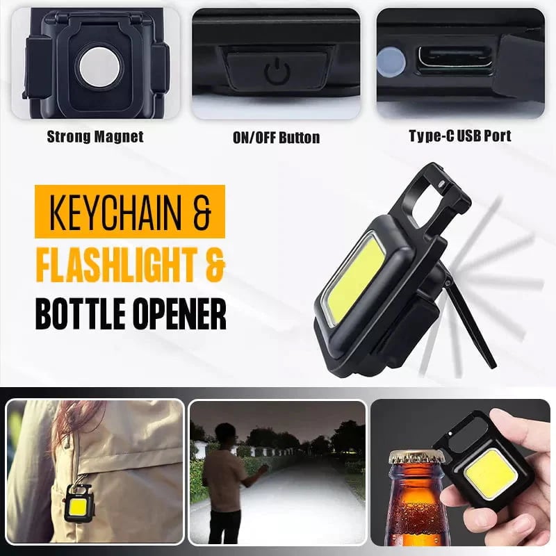 Multifunctional Keychain Rechargeable Light - New HomeGoods