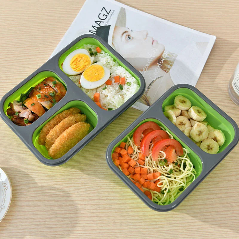 3 Compartment Food Storage Container Lunch Box