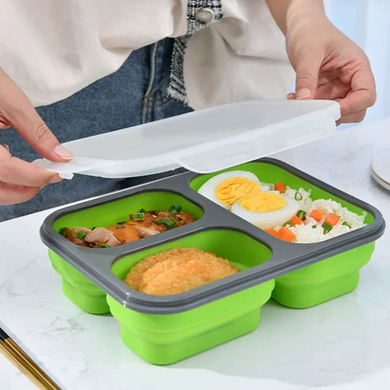 3 Compartment Food Storage Container Lunch Box