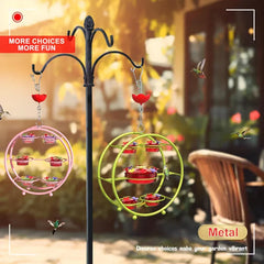 Pinwheel-Shaped Outdoor Hummingbird Feeder