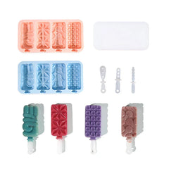 4-Cavity Popsicle Ice Cream Mold