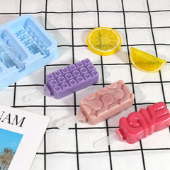 4-Cavity Popsicle Ice Cream Mold