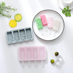 4-Cavity Popsicle Ice Cream Mold