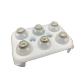 4-Cavity Sphere Ice Ball Maker Mold Tray with Lid