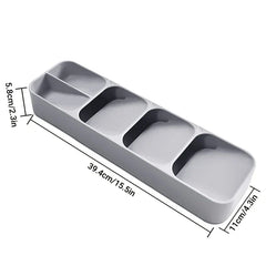 4-Tier Compact Vertical Cutlery Organizer