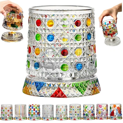 vaso de cristal para whisky | Vaso de Cristal Giratorio par…