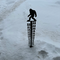 Metal Snow Gauge, Winter Snow Reader