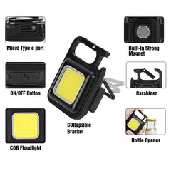 Multifunctional Keychain Rechargeable Light New HomeGoods