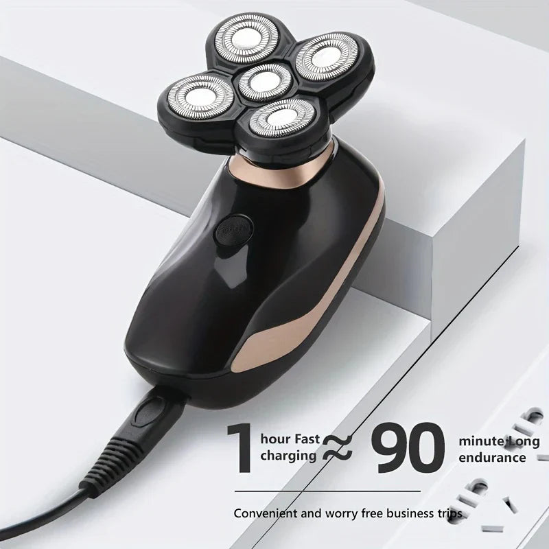 5-In-1 Electric Head Shaver Bald Grooming Kit