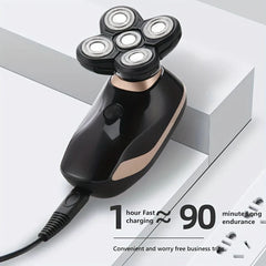 5-In-1 Electric Head Shaver Bald Grooming Kit