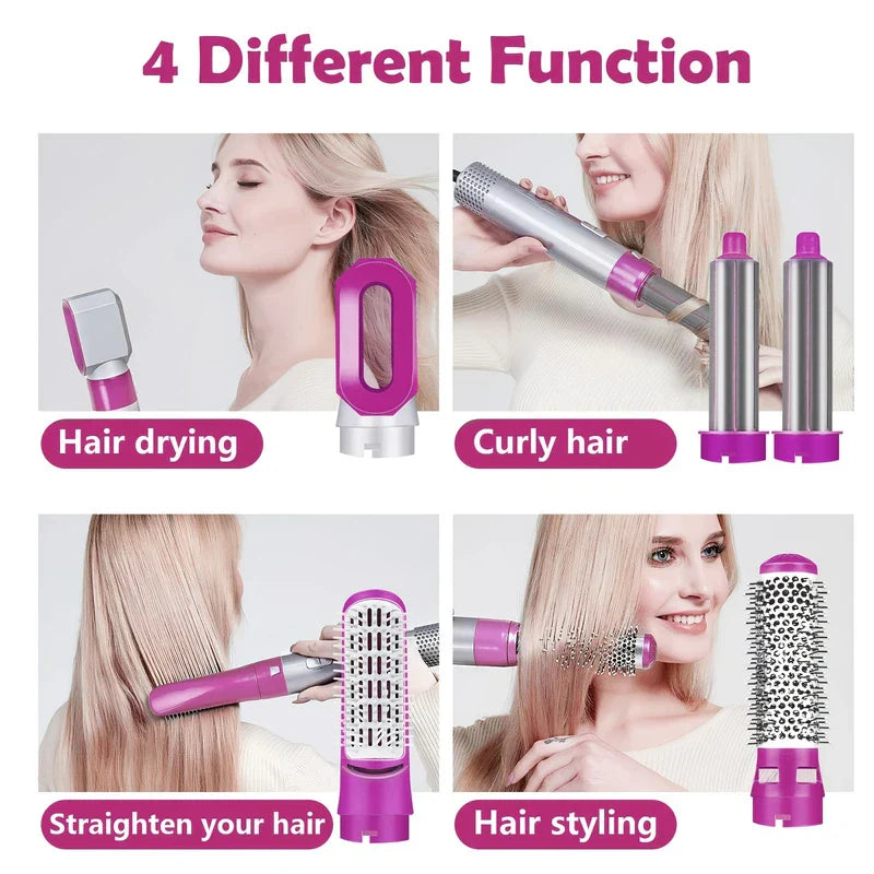 5-in-1 Hot Air Brush Styler Dryer Volumizer