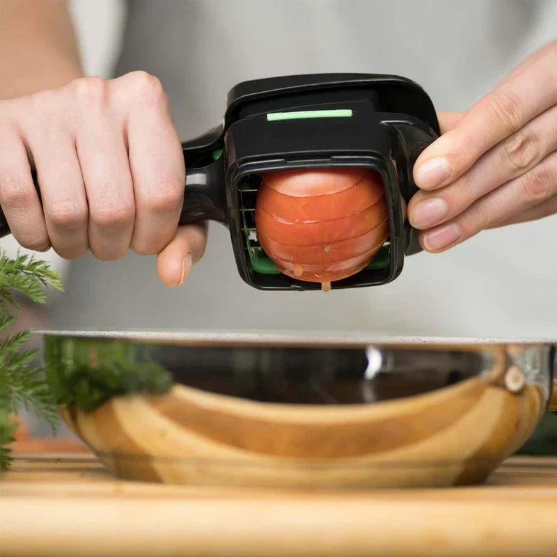 5-in-1 Push Down Vegetable Chopper Dicer Slicer