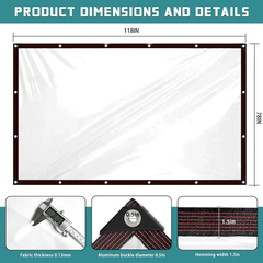 Clear Waterproof Tarp for Rain & Wind Protection