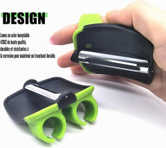 Hand Peeler Rubber Finger Peeler 2 Pack - Comfortable Kitchen Gadget for Peeling Pumpkins, Carrots, Cucumbers, Potatoes and More