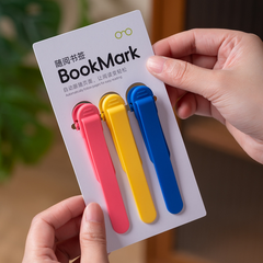Soft Silicone Automatic Bookmark – Hands-Free Page Marker 🔖