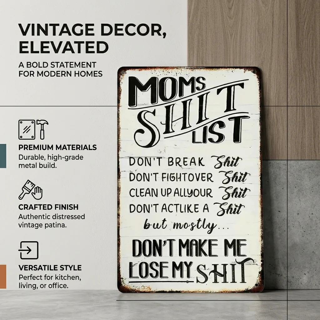 Mom's Funny Home Sign