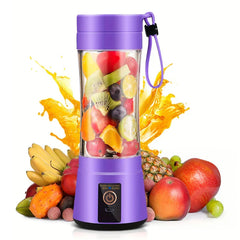 6-Blade Portable Blender Cup 380ml USB Rechargeable